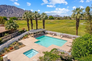 Take a dip in one of the many communal pools, only a short 1 minute walk away!