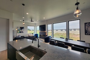 Gourmet kitchen with views!