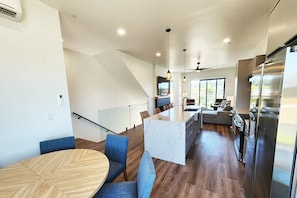 Airy open concept on the second floor
