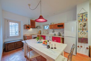 Kitchen and dining area