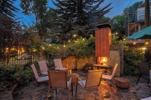Relax under the stars by the fire