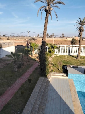 Vue sur piscine