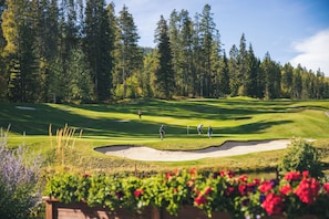 We are blessed with several Championship Golf Courses in and around town. The closest is the Les Furber, Trickle Creek Course which is just a 2 min drive away. Others within 20 minutes drive are Purcell, Bootleg Gap and Shadow Mountain.