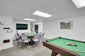 Pool table and Poker Table