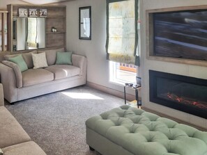 Living area | Hillfort Lodge, Llanrhystud
