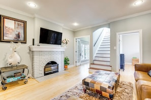 Living Room | 1st Floor | Board Games | Electric Fireplace