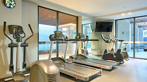 A fully-equipped gym for relaxation and fitness