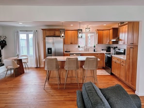 Open Concept Kitchen with Island