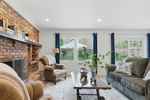 Cozy Bright Ralph Lauren Vibes with lots of natural light and patio access