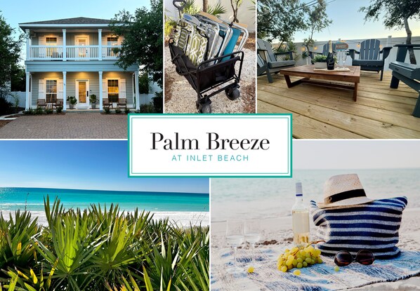 Spacious beach home - up to 8 guests! four beach chairs, beach cart & umbrella.