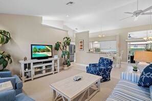 Open concept living area.