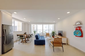 Living room and TV area