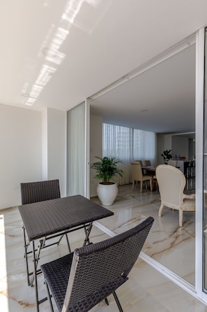 Your private balcony view is the perfect place to unwind and take in the beauty around you. It’s a lovely spot to sip your morning coffee
