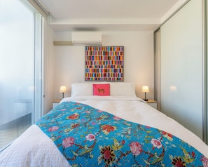 Comfortable queen bed