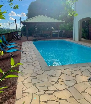 Vue sur piscine