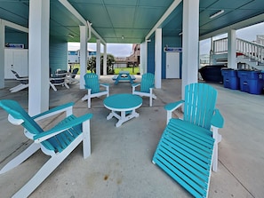 Ground Level, Covered Patio Area