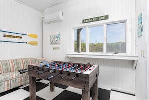 Game on—foosball fun awaits in the game room for all ages!