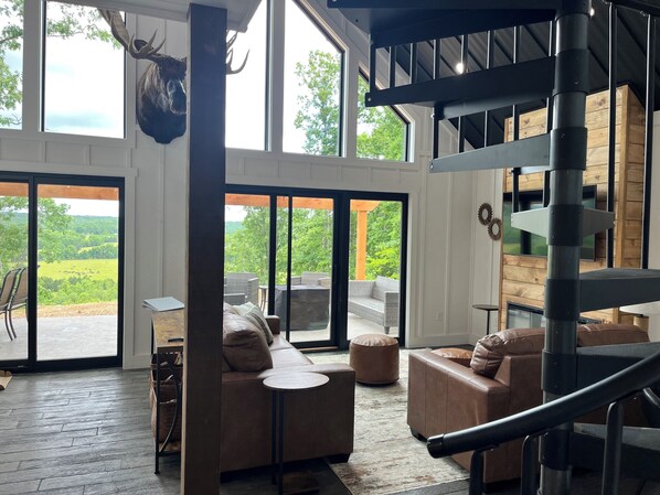 Walking into the living room