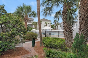 Pool view from patio