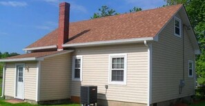 Rear of house and 2 car driveway
