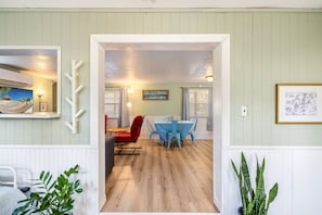 Looking from the front sunroom into the main house