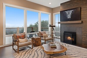 Gas Fireplace in the Living Room