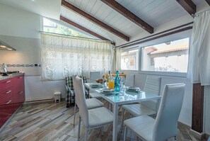Kitchen and dining area