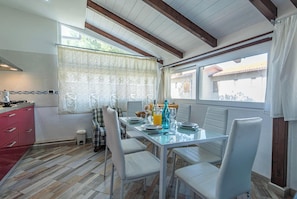 Kitchen and dining area