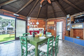 Kitchen and dining area