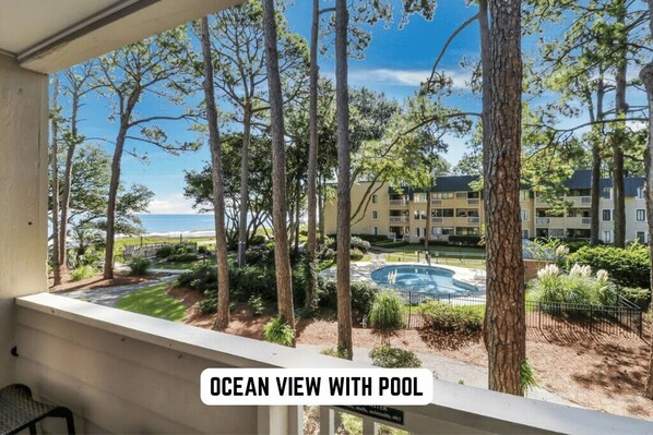 Your actual view.  <WOW> Enjoy the tranquility of Hilton Head Island.  Come make memories at this wonderfully updated 2 bedroom 2 bath villa.