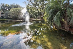 View of fountain of lagoon 