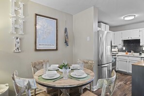 A nice table set up on dining area