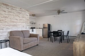 Living, dining and Kitchenette area