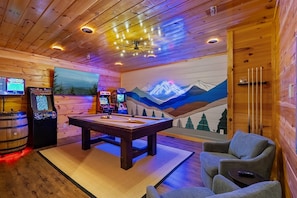 Rack up a game of pool, or get lost in one of our many arcade games!