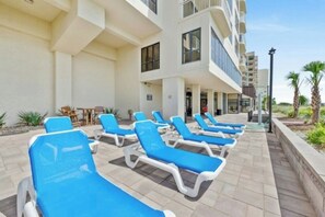 Catch some rays on the oceanfront sundeck.