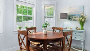 Have a quick bite, a sip of coffee, or a game of cards in the sunny breakfast nook. 