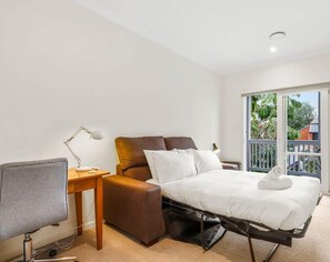 Third bedroom with balcony and sofa bed for up to 2 people