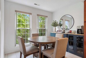 Make mealtime memories together at the dining table, seating 4