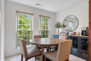 Make mealtime memories together at the dining table, seating 4