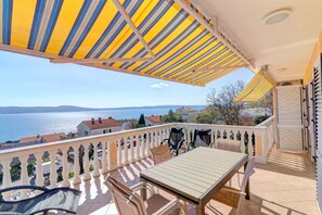 terrace with sea view