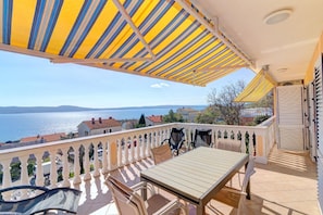 terrace with sea view