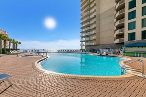 Soak up the sun by the pool