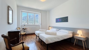 Comfortable bedroom with single beds