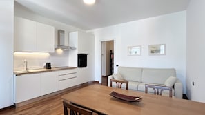 Kitchen with living room