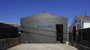 Outside of unit with parking space