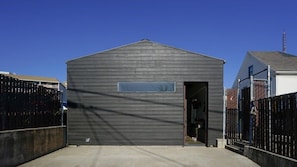 Outside of unit with parking space
