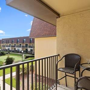 Relish the refreshing breeze out on the balcony