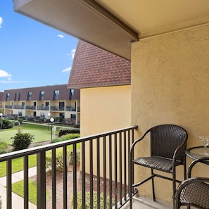 Relish the refreshing breeze out on the balcony