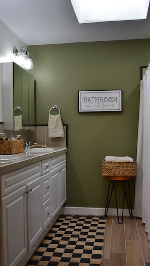 Bathroom 1 w/ walk-in shower