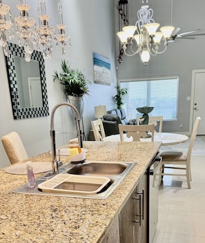 Open Kitchen / Dining / Living Area
